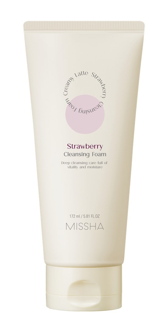 Missha Creamy Latte Cleansing Foam Strawberry