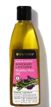 Soulflower Rosemary Lavender Healthy Hair Oil For Thick Hair