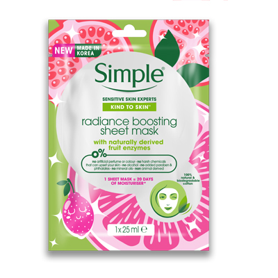 Simple Radiance Boosting Sheet Mask