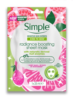 Simple Radiance Boosting Sheet Mask