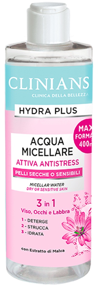 Clinians Acqua Micellare Attiva Antistress (Micellar Water)