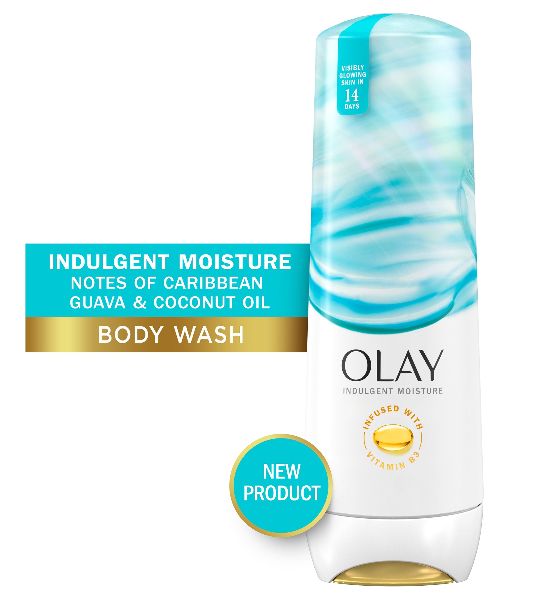 Olay Indulgent Moisture Women's Body Wash, Notes Of Guava And Coconut