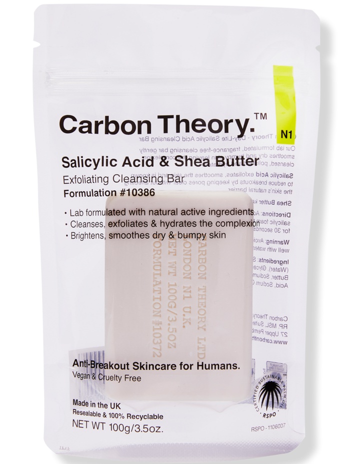 Carbon Theory Salicylic Acid & Shea Butter Exfoliating Cleansing Bar