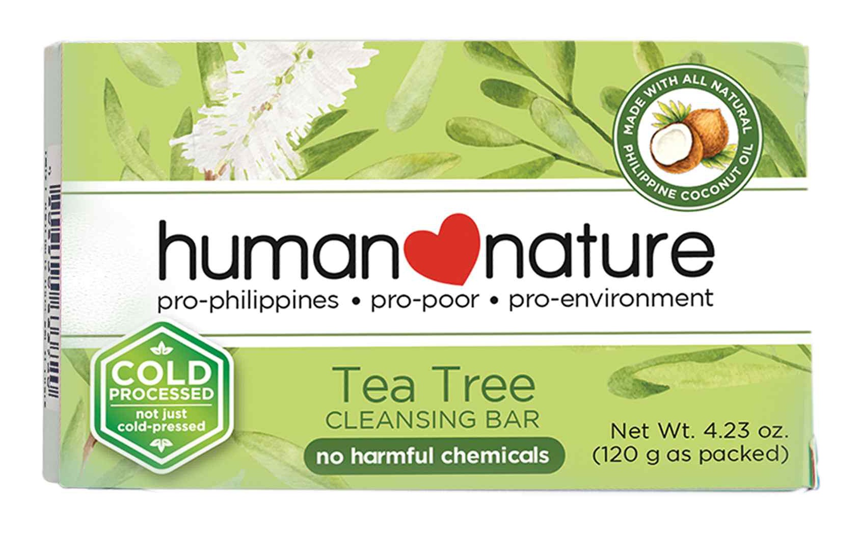 human  nature Tea Tree Cleansing Bar