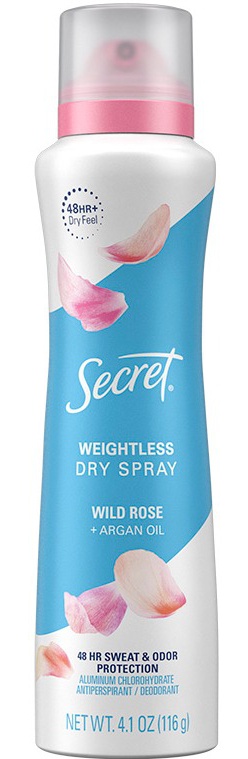 Secret Weightless Dry Spray Wild Rose