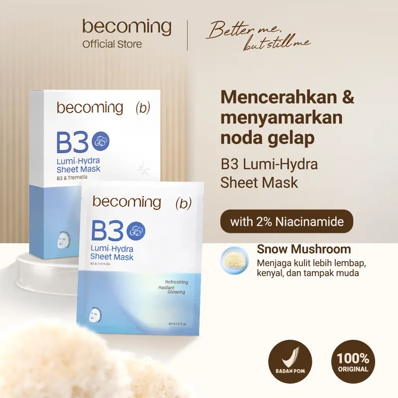 Becoming B3 Lumi-hydra Sheet Mask