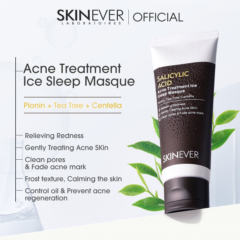 SkinEver Salicylic Acid Acne Treatment Ice Sleep Masque