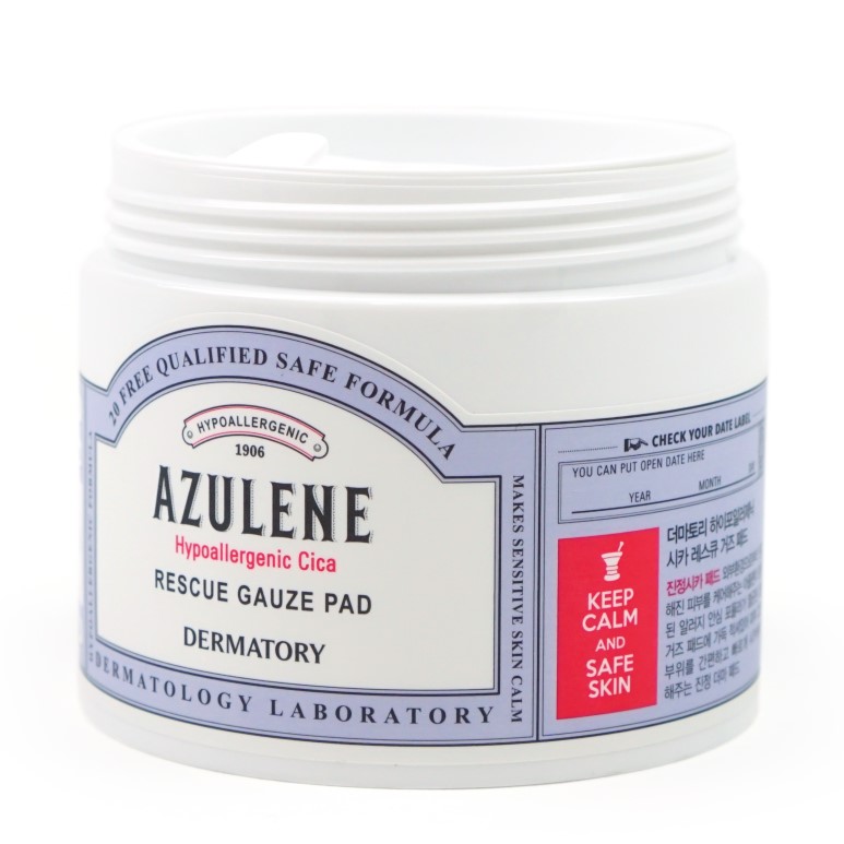 Dermatory Azulene Hypoallergenic Cica Rescue Gauze Pad