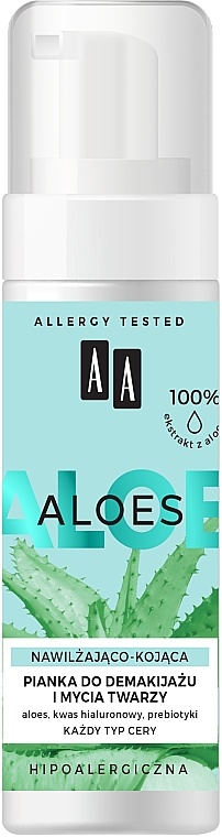 AA Aloes Makeup Remover Cleansing Foam