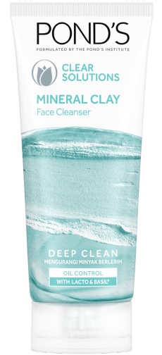 Pond's Clear Solutions Mineral Clay Facial Foam With Lacto And Basil