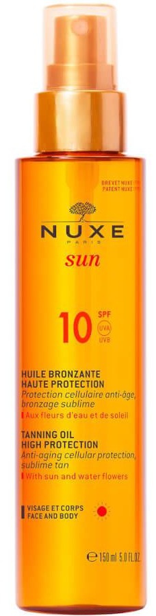 Nuxe Sun Tanning Oil High Protection SPF 10