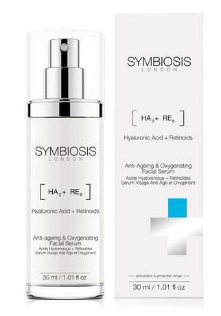 Symbiosis London Anti-Aging And Oxygenating Facial Serum Hyaluronic Acid + Retinoids