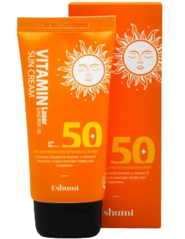 Eshumi Vitamin Laser Sunscreen 100 Sun Cream (SPF50+ Pa+++)