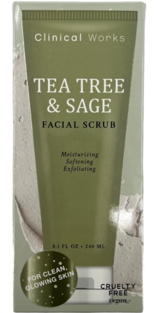 Clinical Works Tea Tree & Sage Facial Scrub