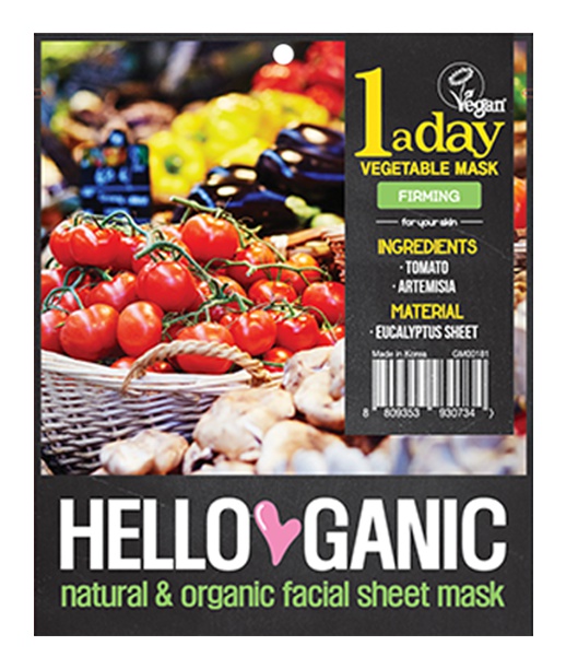 HELLOGANIC One A Day Vegetable Mask