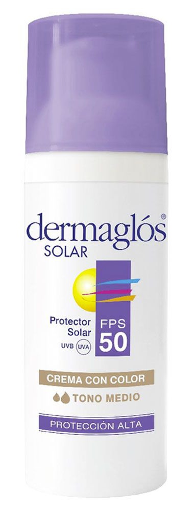 Dermaglós Protector Solar FPS50 Crema Con Color