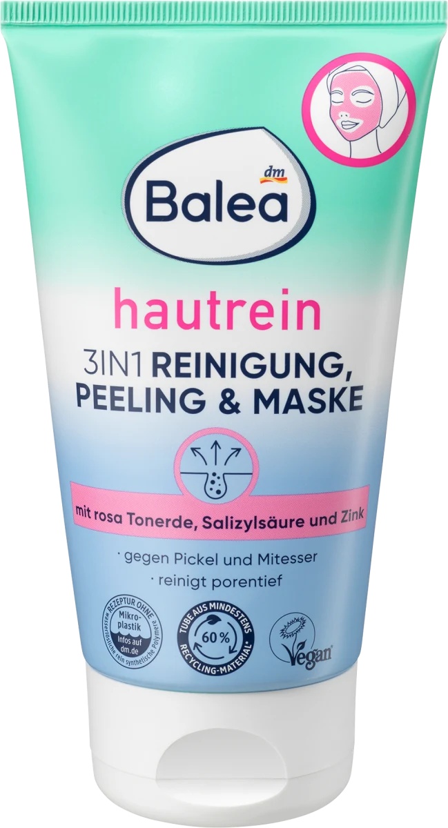 Balea Hautrein 3in1 Reinigung, Peeling & Maske