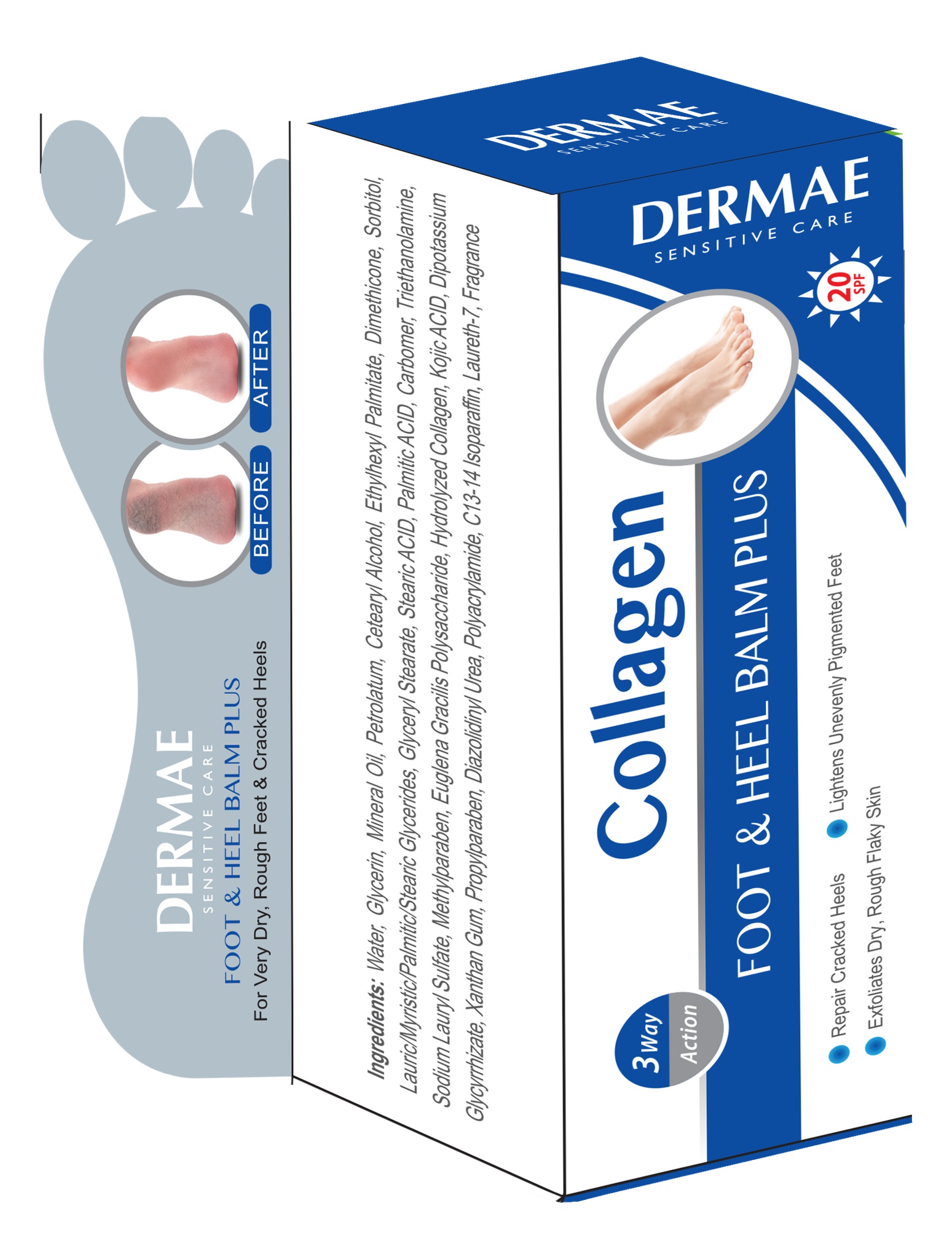 Dermae Collagen  Foot Heel Balm Plus