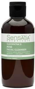 sensatia botanicals Cleopatra’s Rose Facial Cleanser