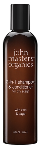 John Masters Organics 2 In 1 Shampoo & Conditioner For Dry Scalp With Zinc & Sage