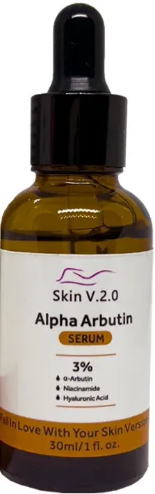Skin V.2.0 Alpha Arbutin Brightening Serum 3% + Hyaluronic Acid + Niacinamide