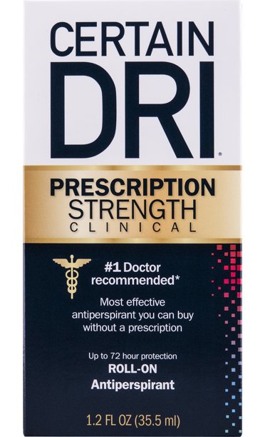 Certain Dri Prescription Strength Clinical Antiperspirant Roll-On