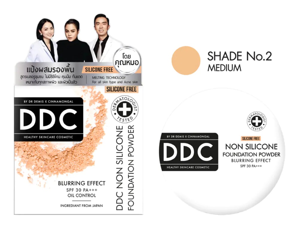 DDC Dr Demis x Cinnamongal Non Silicone Foundation Powder Spf 30 Pa+++
