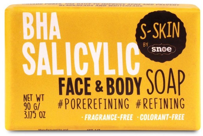 S-SKIN By Snoe BHA Salicylic Face & Body Soap