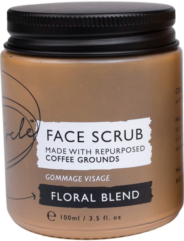 UpCircle Face Scrub With Coffee Grounds Floral Blend