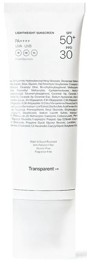 Niche Beauty Lab Transparent Lab Lightweight Sunscreen SPF 50+