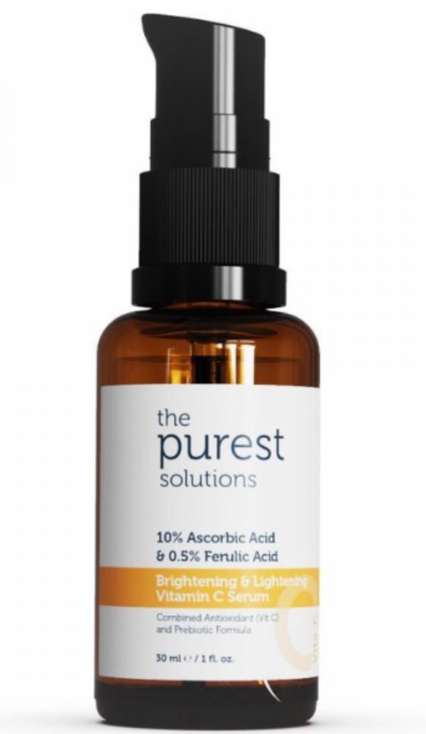 The Purest Solutions Brightening & Lightening Vitamin C Serum 10% Ascorbic Acid & 0.5% Ferulic Acid