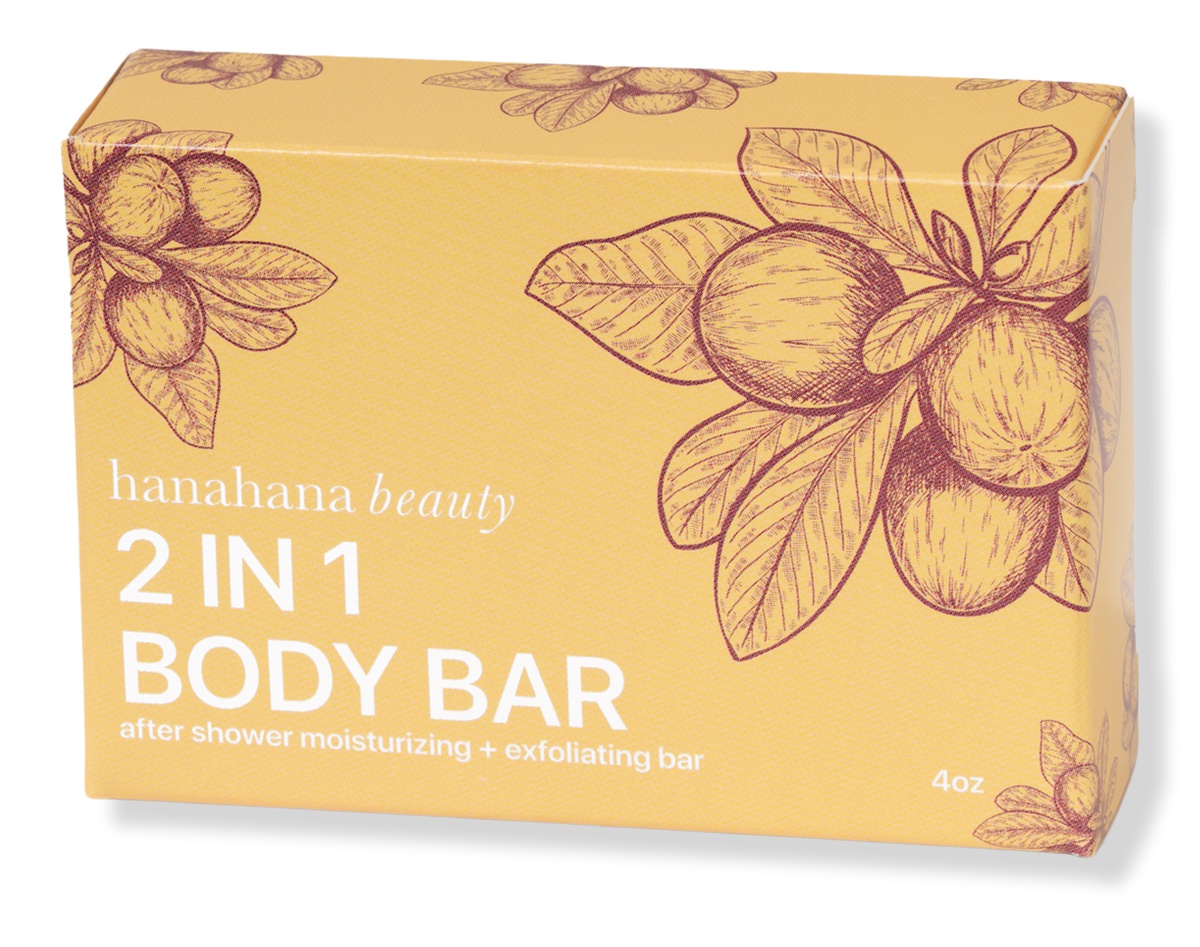 hanahana beauty 2-in-1 After Shower Moisturizing And Exfoliating Body Bar