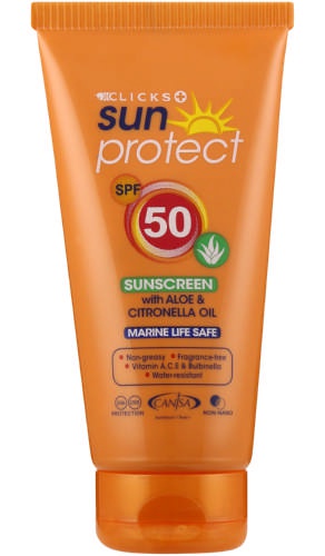Clicks SUNprotect Sunscreen Aloe & Citronella Oil SPF50