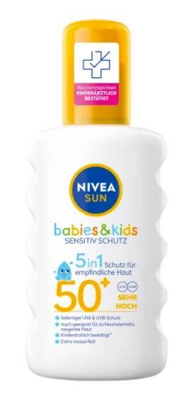 Nivea Sun Sonnenspray Kids, Schutz & Pflege Sensitiv, Lsf 50+
