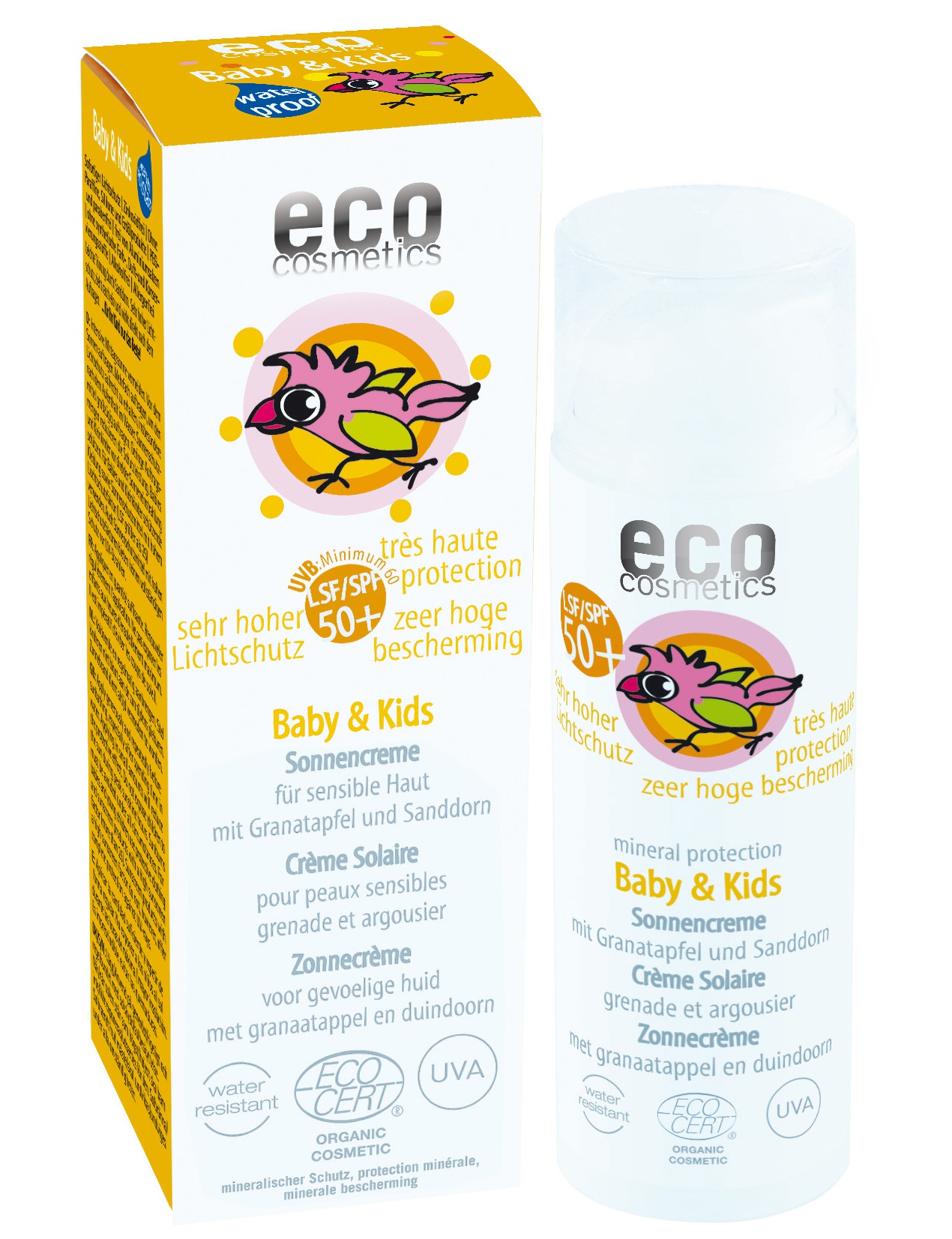Eco Cosmetics Baby & Kids Sun Cream SPF 50+