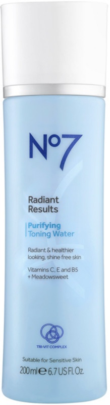 No7 Radiant Results Purifying Toning Water