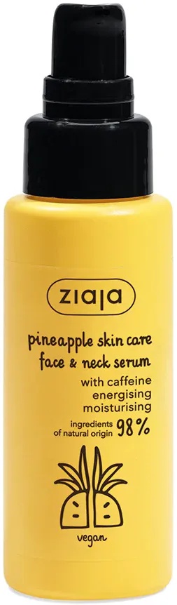 Ziaja Pineapple Skin Care Face & Neck Serum With Caffeine