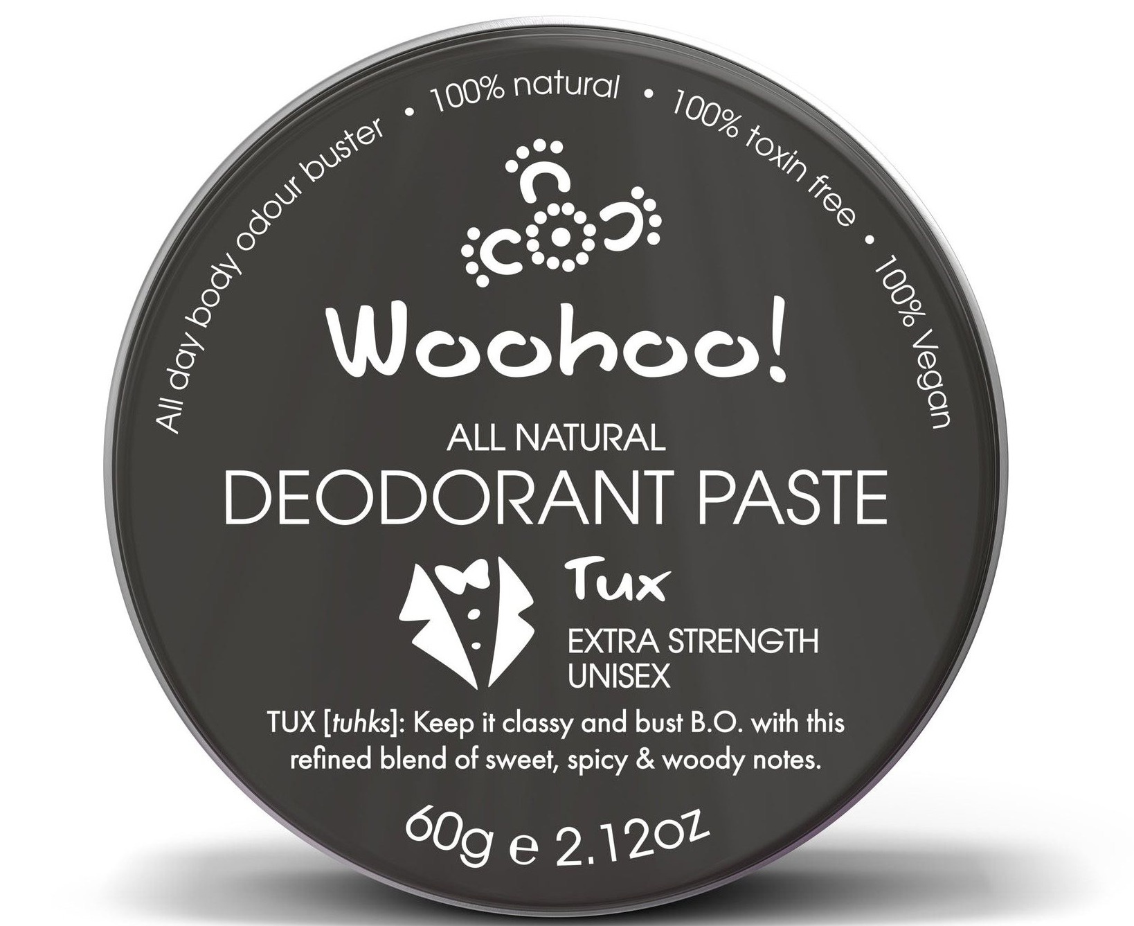 Woohoo All Natural Deodorant Paste (TUX)