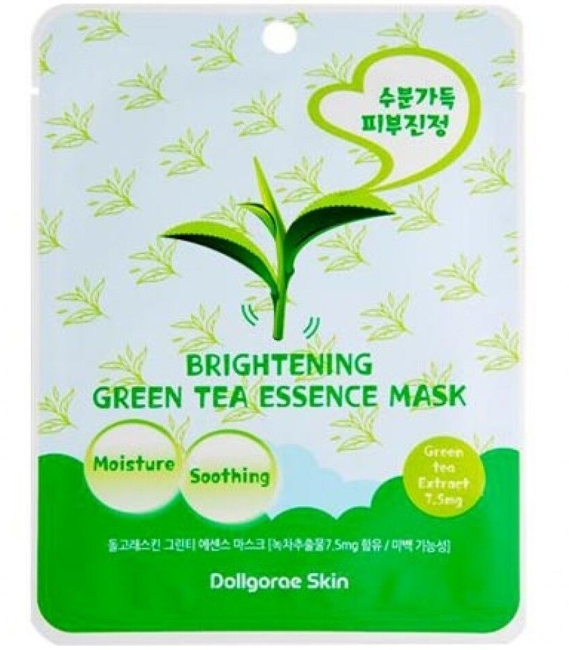 Dollgorae Skin Brightening Green Tea Essence Mask