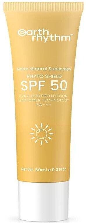 Earth Rhythm Matte Mineral Sunscreen SPF 50 With 9% Zinc Oxide