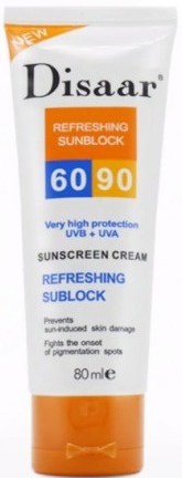 DISAAR Refreshing Sunblock 60 SPF To 90 SPF