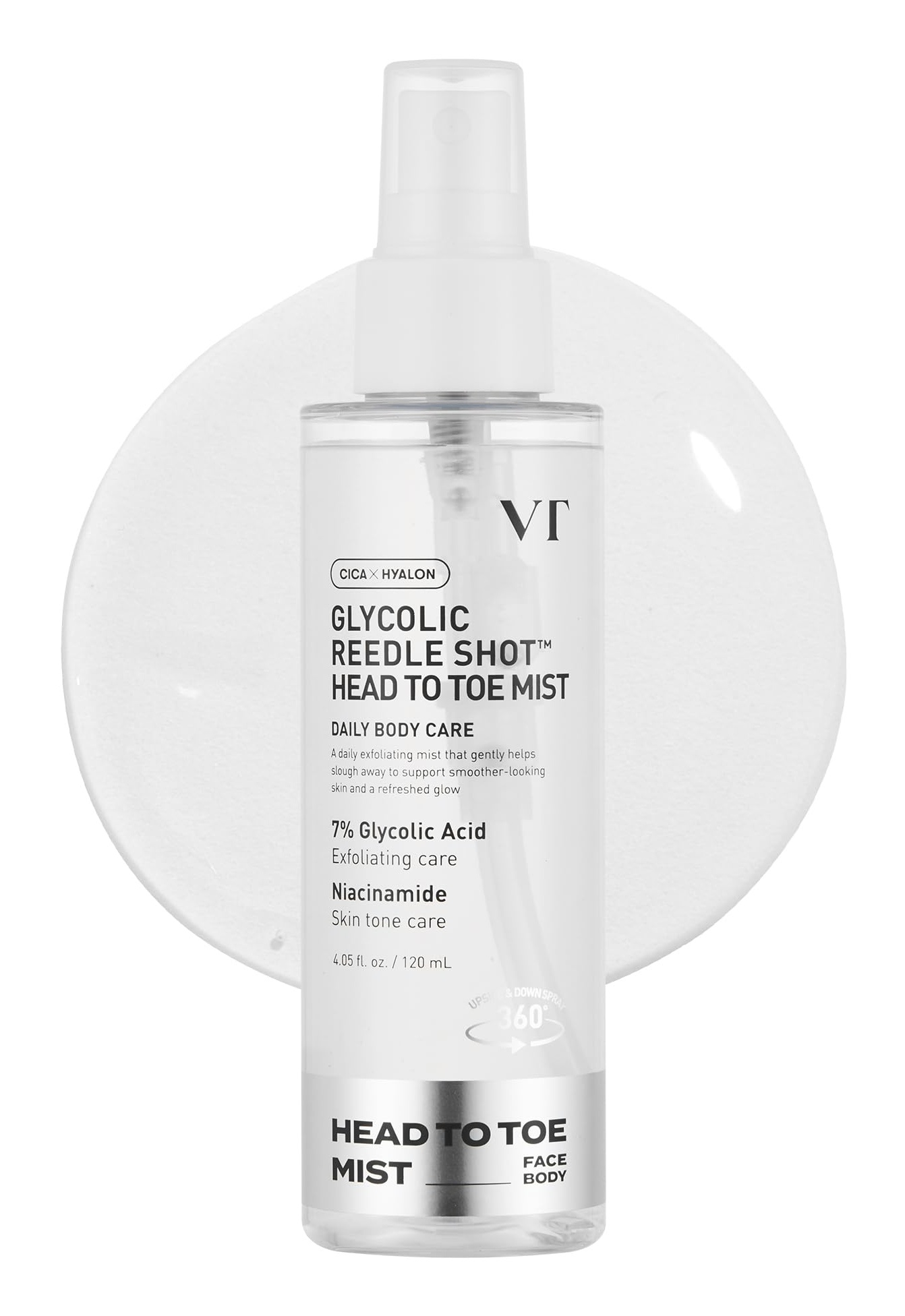 VT Cosmetics 7% Glycolic Acid Reedle Shot Head-to-toe Mist