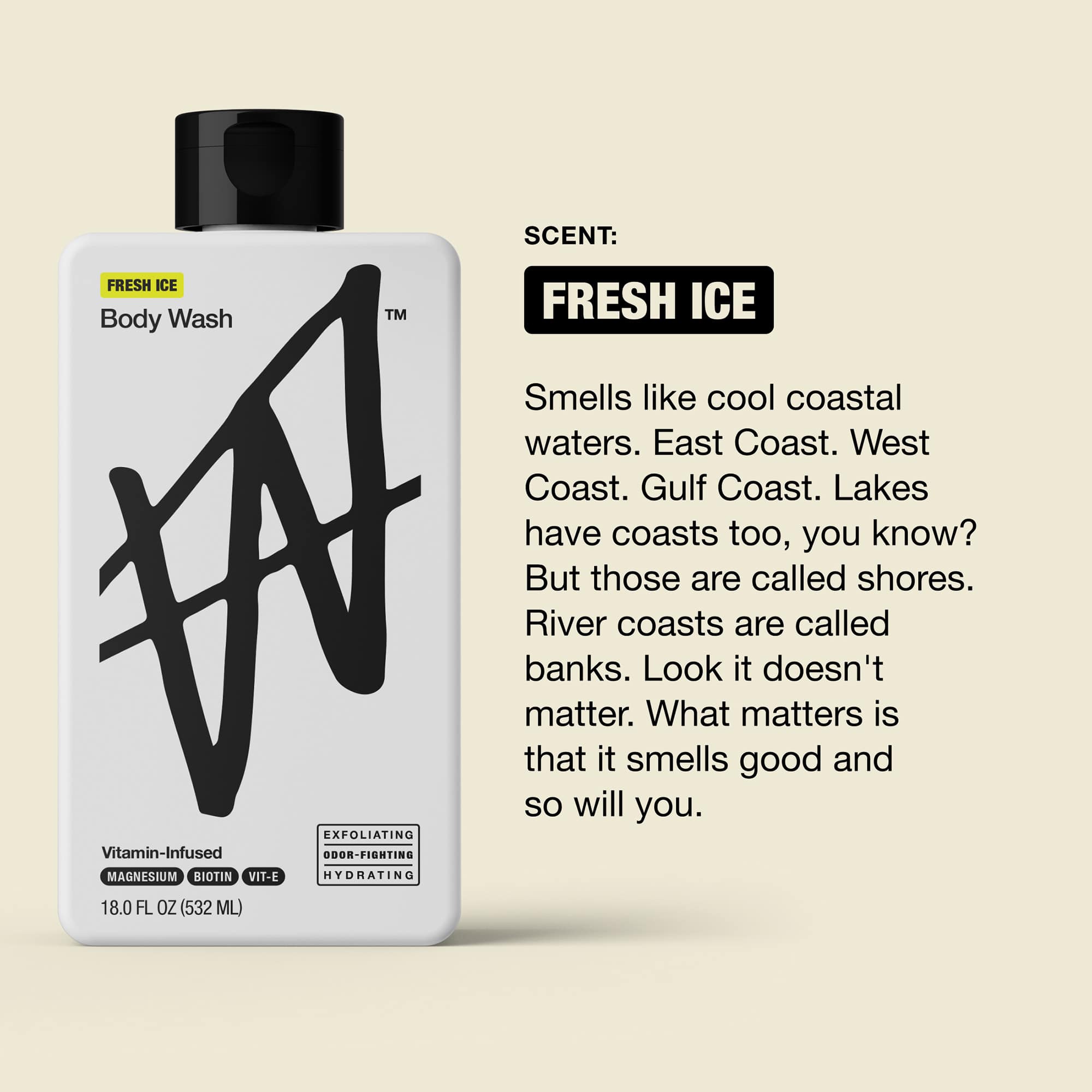 W Fresh Ice Body Wash