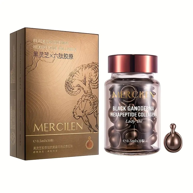 Mercilen Black Ganoderma Hexapeptide Collagen Lady Oil