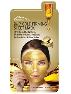 7th Heaven Renew You 24K Gold Firming Sheet Mask