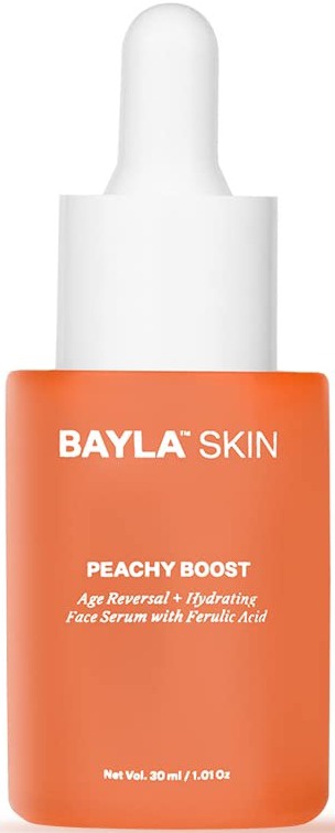 Bayla Skin Peachy Boost Age Reversal + Hydrating Face Serum With Ferulic Acid, 2% Alpha Arbutin