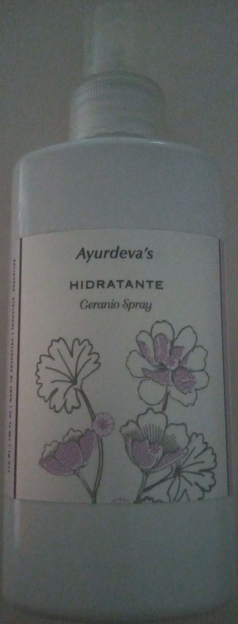 Ayuderva's Hidratante Geranio Spray