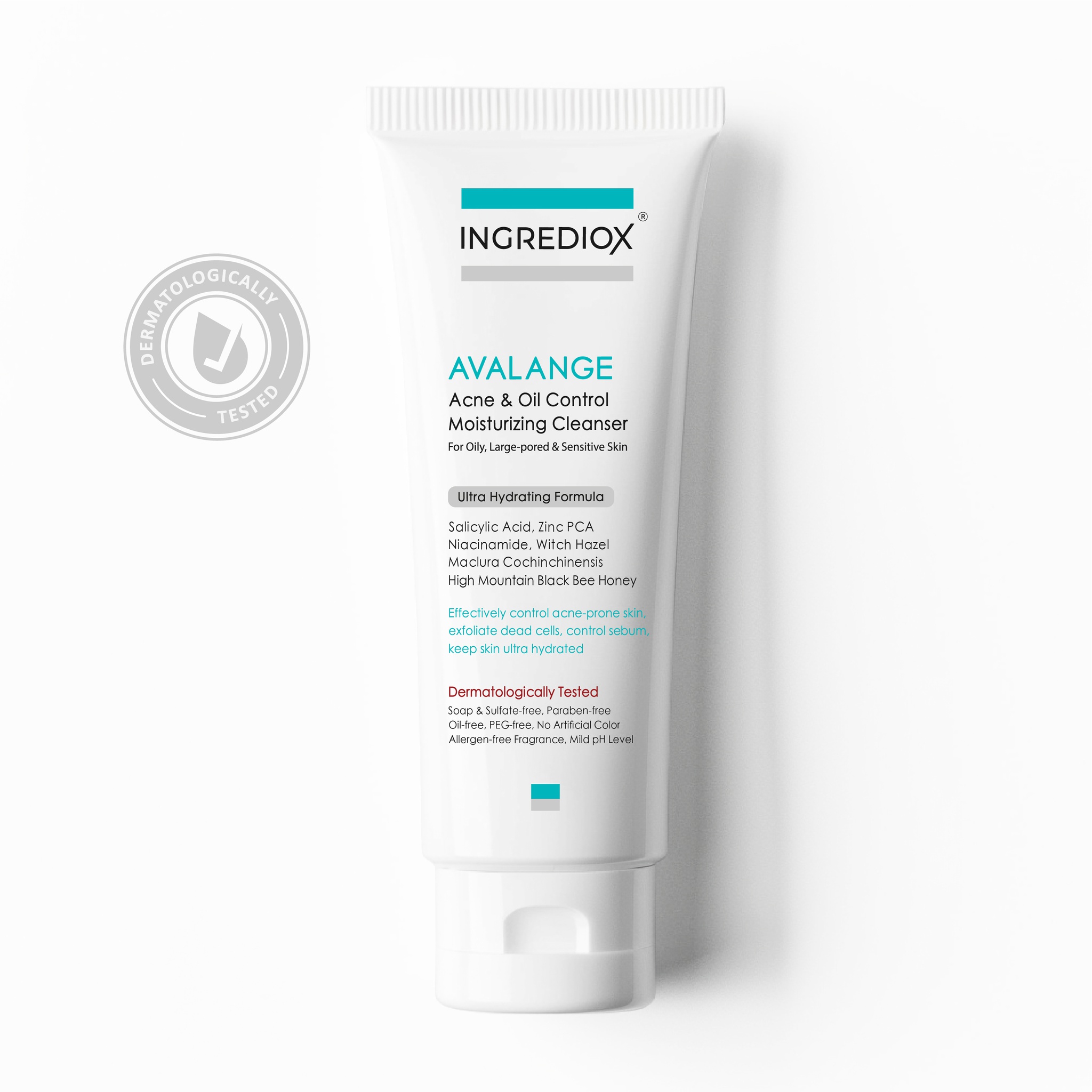 INGREDIOX Avalange | Acne & Oil Control Moisturizing Cleanser 100 Ml.