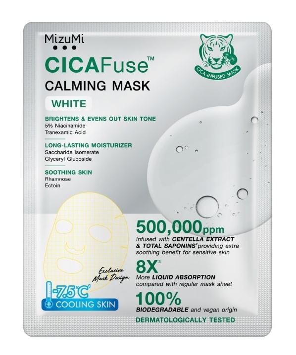MizuMi Cicafuse Calming Mask White