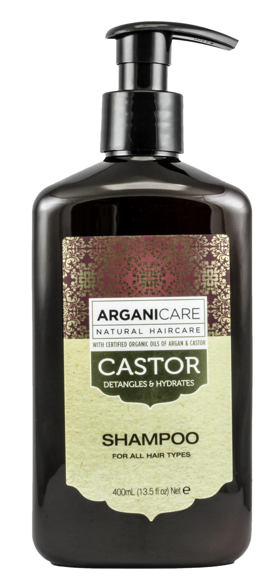 ARGANICARE Castor Oil Shampoo For All Hair Types - Argan & Castor